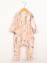 Комбез на стопе для девочки Baby Boom К270/10013-И(Н) Птички на розовом