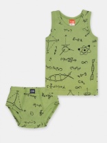 Комплект для мальчика CSKB 30035-34 Оливковый