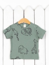 Футболка для мальчика Baby Boom Ф88/20-К я736 Сафари на шалфее