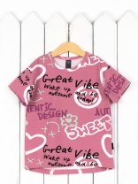 Футболка для девочки Baby Boom Ф107/2-К Граффити Б117