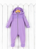 Комбинезон с капюшоном на стопе Baby Boom К350/9-Ф Soft Орхидея