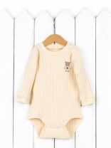 Боди детское Baby Boom Б143/1-Р Ажурная рибана Экрю я734 Боди детское Baby Boom Б143/1-Р Ажурная рибана Экрю я734