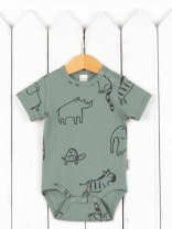 Боди для мальчика Baby Boom Б98/10-К Сафари на шалфее я736 Боди для мальчика Baby Boom Б98/10-К Сафари на шалфее я736