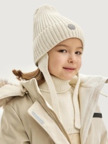 Комплект шапка манишка для девочки NIKASTYLE 12з16025 Молоко