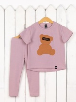 Комплект для девочки Baby Boom КД554/1-К Пудра мишка