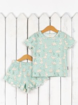 Пижама для девочки Baby Boom КС21/2-И Зайцы на мяте