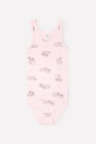 Комплект для девочки Crockid К 1064 зайчики и сердечки на светло-розовом