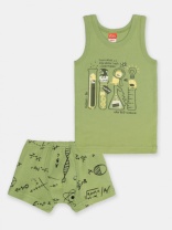 Комплект для мальчика CSKB 30036-34 Оливковый