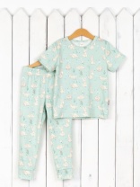Пижама для девочки Baby Boom КС20/2-И Зайцы на мяте