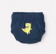 Трусы для мальчика Crockid К 1966-3 темно-синий, салат, светло-серый меланж, дино (синий)