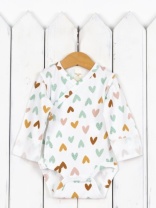 Боди детское Baby Boom Б77/10008-И(Н) Сердечки на сахаре я733 Боди детское Baby Boom Б77/10008-И(Н) Сердечки на сахаре я733