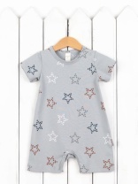 Комбинезон для мальчика Baby Boom К324/9-К Звёзды на светло-сером