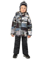 Комплект утеплённый для мальчика NIKASTYLE 7м1325 Хаки черный