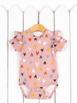 Боди для девочки Baby Boom Б144/1-И Сердечки на бежевом Боди для девочки Baby Boom Б144/1-И Сердечки на бежевом
