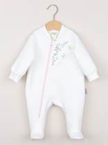 Комбинезон на стопе для девочки Baby Boom К411/2-Ф Молоко я738