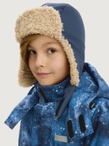 Шапка мембранная утепленная для мальчика NIKASTYLE 11з16325 Деним