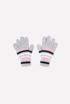 Перчатки для девочки Crockid КВ 10000/ш светло-серый меланж, светлая астра