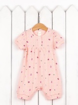 Комбинезон для девочки Baby Boom К398/1-Р Цветочки на пудре