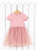 Платье для девочки Baby Boom С259/2-К Мелкие цветоч на пудре + пудра