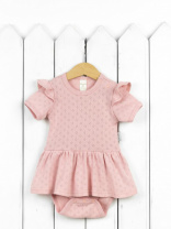 Боди-платье для девочки Baby Boom Б138/2-Р я712 Ажур розовый