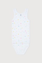 Комплект для девочки Crockid К 1064 радужный звездопад на белом