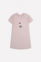 Сорочка для девочки Crockid К 1177 кофейный (кошка)