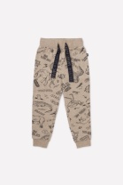 Брюки для мальчика Crockid КР 4988 светло-коричневый меланж, сафари-парк к290