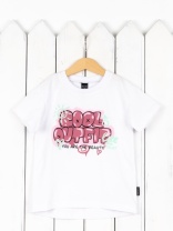 Футболка для девочки Baby Boom Ф146/1-К Белый Б117