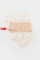 Трусы для девочки Crockid К 1964-3 светлый песок, айвори, пчелки (точки)