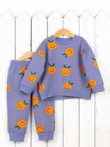Комплект для девочки Baby Boom КД519/3-Ф Апельсины на пыльно-фиолетовом Б112