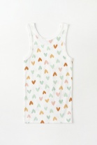 Майка для девочки Crockid К 1181 конфетти из сердечек на сахаре