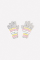 Перчатки для девочки Crockid КВ 10000/ш светло-серый меланж, светлая бирюза