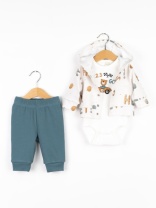 Комплект для мальчика Baby Boom КД595/1-И HEY + Сахар + Штормовое море