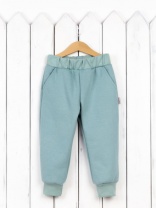 Брюки для девочки Baby Boom П97/2-Ф Б106 Soft барашек шалфей