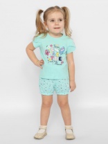 Комплект для девочки CSBG 90186-49-376 Светло-бирюзовый