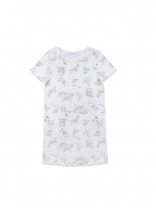 Сорочка для девочки Youlala 1617200201 Молочный зайчики