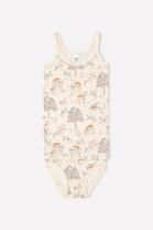 Комплект для девочки Crockid К 1111 олененок в лесу на сливках