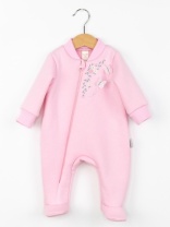 Комбинезон на стопе для девочки Baby Boom К411/1-Ф Розовый я738