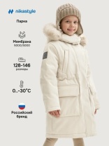 Парка для девочки NIKASTYLE 5з8025 Кешью