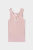 Майка для девочки Crockid К 1181 дымчатая роза (ромашки)