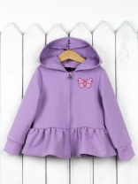 Куртка для девочки Baby Boom Р62/1-Ф Орхидея бабочки Б111